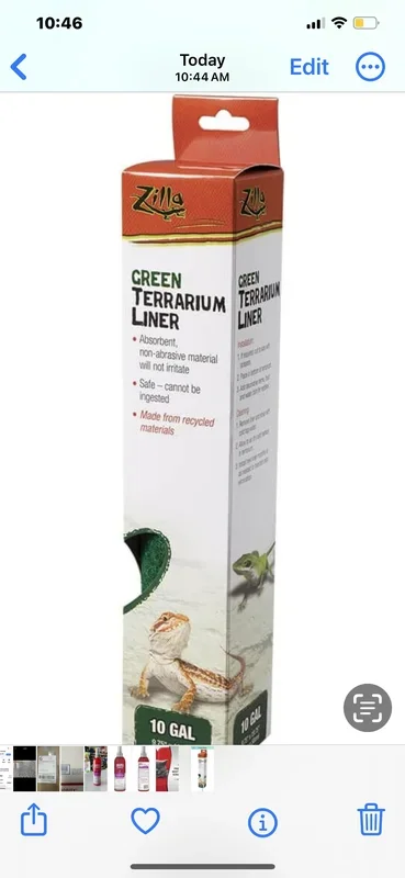 Zilla Green Terrarium Liner 10 Gallon Tanks – (9.75″ L x 19.75″ W) – Pack of 12