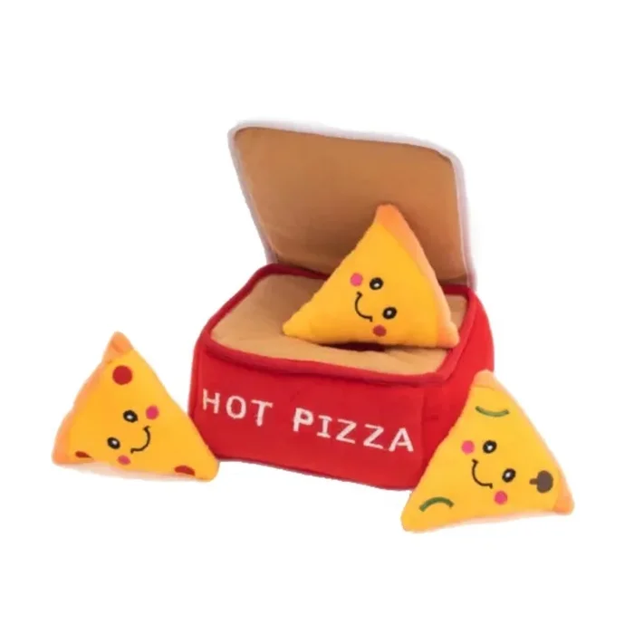 ZippyPaws Burrow Dog Toy – Pizza Box