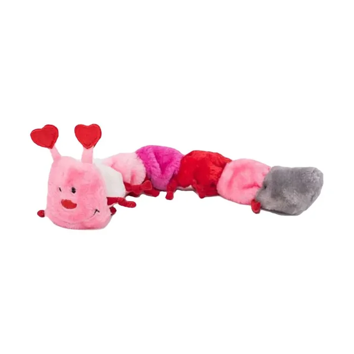 ZippyPaws Valentine’s Caterpillar Dog Toy