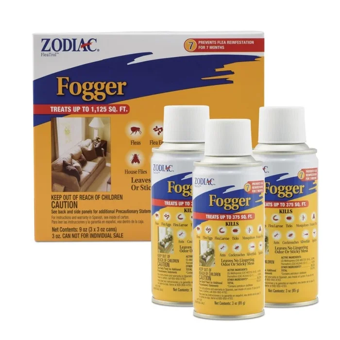 Zodiac Flea & Tick Room Fogger 3 Count 3-oz