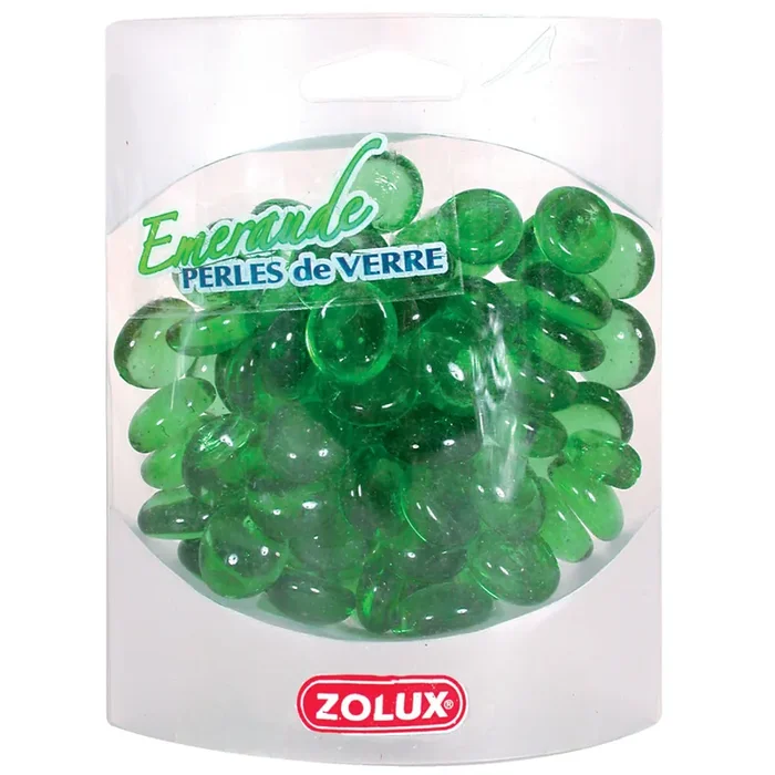 Zolux perles de verre emeraude Zolux