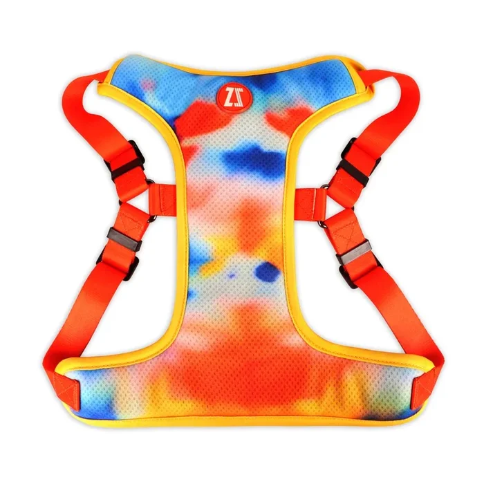 Zoomiez Adjustable Splash Printed Step in Mesh Harness for Dogs
