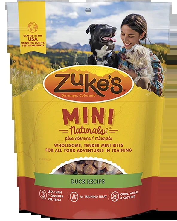 Zukes Mini Naturals Duck Dog Treats